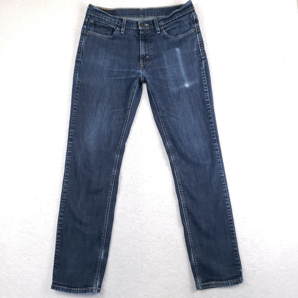 Levis 541 Athletic Taper Jeans Mens 32x34 Dark Wash Stretch Denim 18181-0033